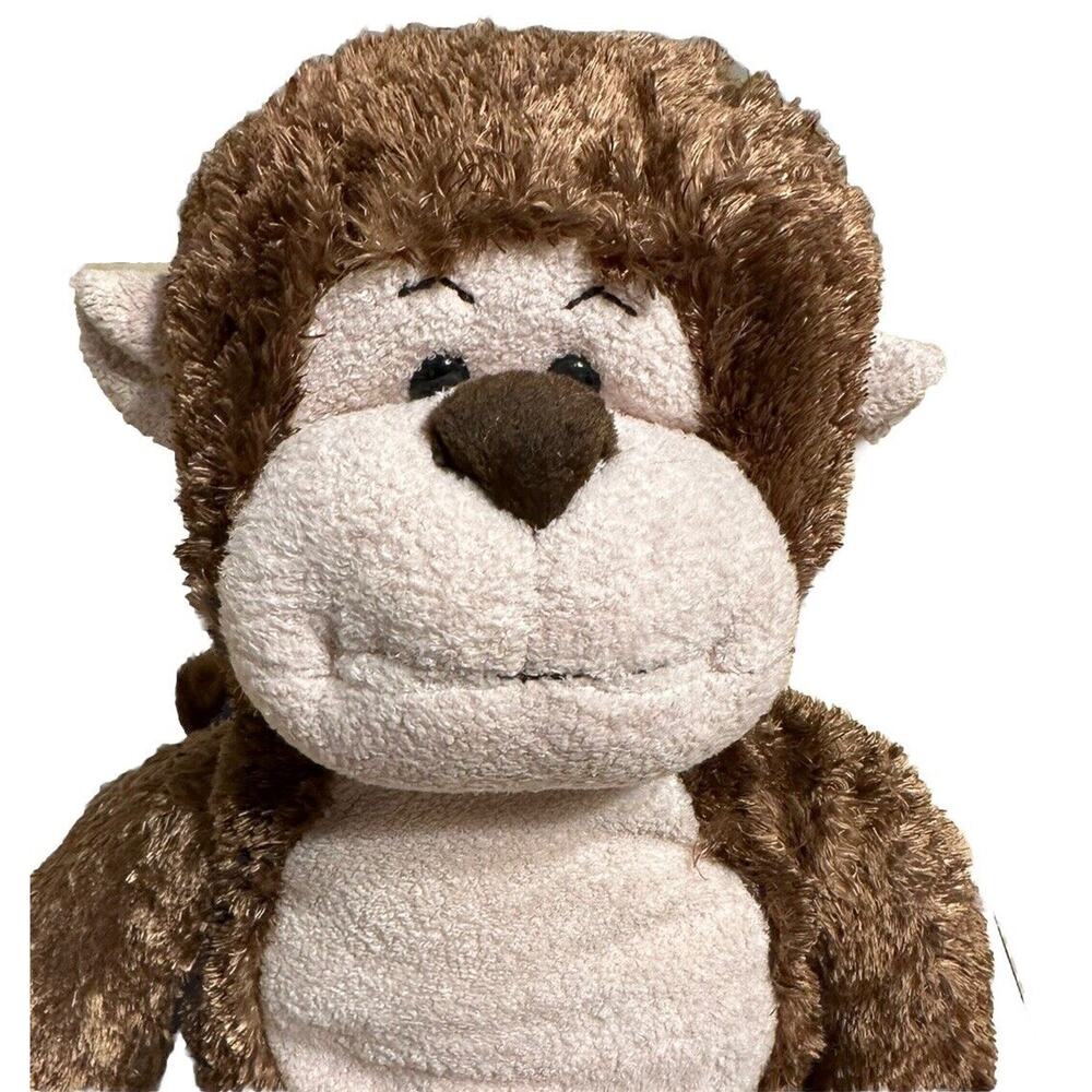 Retired Build A Bear Magnificent Monkey 18 inches Brown Fuzzy Stuffed Animal EUC